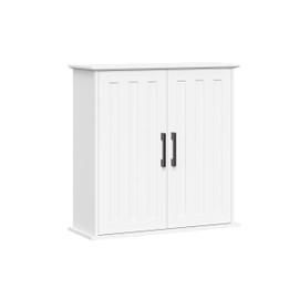 RiverRidge Monroe Two Door Wall Cabinet Over The Toilet Storage Cabinet with Soft-Close Doors - Medicine Cabinet with Adjustable Shelves