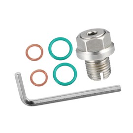 A ABSOPRO 1 Set M14.1-1.5 x 15mm Car Oversize Piggyback Oil Drain Plug Kit Item Replacement