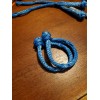 Soft Shackles 3/16 Amsteel Blue w/ BUTTON KNOT --eXtra strong-