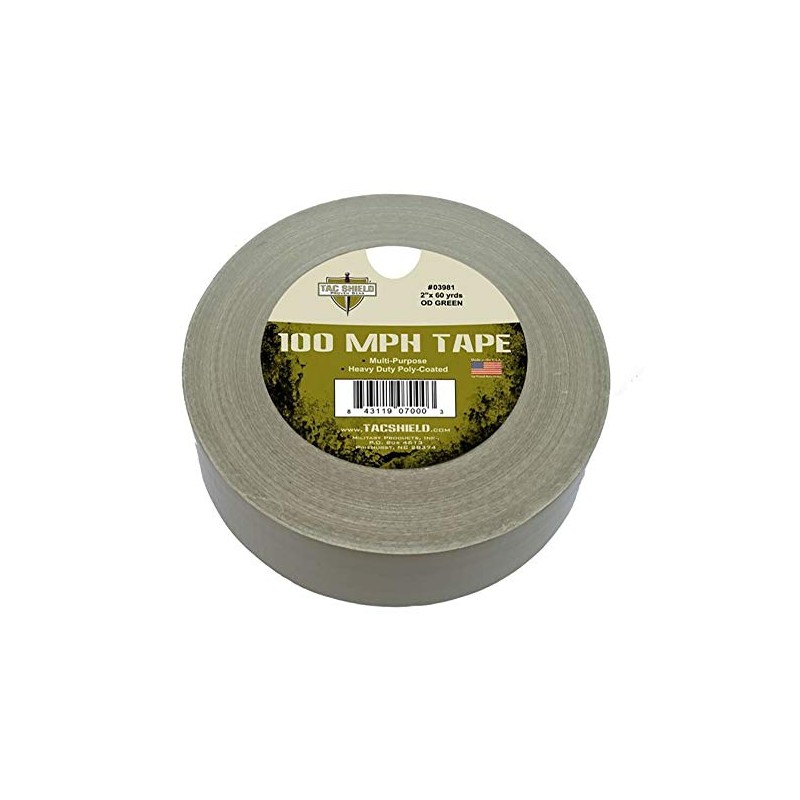 Tac Shield 100 MPH Tape, OD Green, 10 yd (03986)