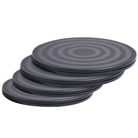 Lazy Susan Rotating Swivel Stand Non Skid Heavy Duty 8 Inch Turntable Base with Steel Ball Bearing for Model, Plants, Craft, TV, Monitor, Laptop, Artwork(360˚ Rotation) (4 Pack)