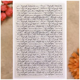 KWELLAM Words Background Clear Stamps for Card Making Decoration and DIY Scrapbooking 22052526