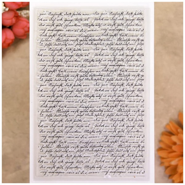 KWELLAM Words Background Clear Stamps for Card Making Decoration and