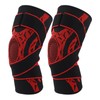 2Pcs Elastic Knee Compression Sleeve Breathable Sports Knee Brace for