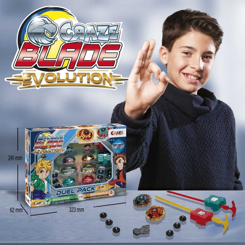 CRAZE Blade Battle Spinner - Skorpix Xoctarus Evolution Metal Spinning