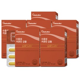 Hello Bio Water Soluble Curcumin Turmeric Gold Label 60 Tablets, 6 Pieces / 헬로바이오 수용성 커큐민 강황 골드라벨 60정, 6개