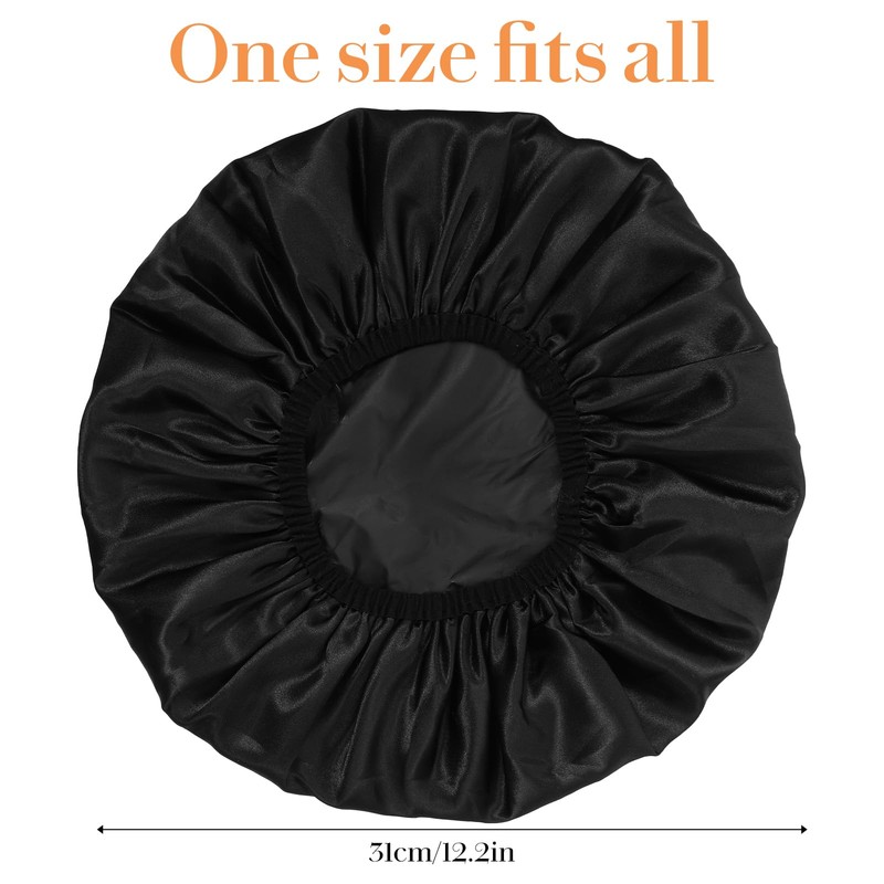 Sibba Shower Cap Elastic Shower Bonnet Caps Bath Hair Wrap