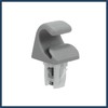 INFINAUTO 2pcs Gray Car Plastic Sun Visor Hook Clip Bracket