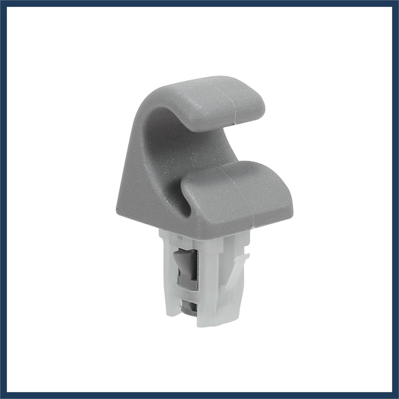 INFINAUTO 2pcs Gray Car Plastic Sun Visor Hook Clip Bracket