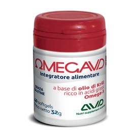 AVD REFORM | Omegavd – Integratore di Omega 3 da olio di krill per il benessere cardiovascolare, cerebrale e antiossidante – 40 softgels – Prodotto in Italia