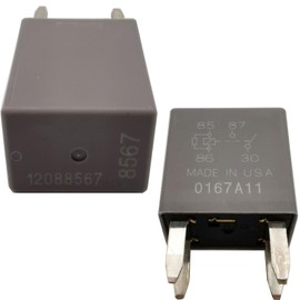 Multi-Purpose Car Relay 12088567,12135170, 13502679, for GM GMC Buick Chevy Ac Compressor Clutch Relay 4 Pins 12 VDC 20A