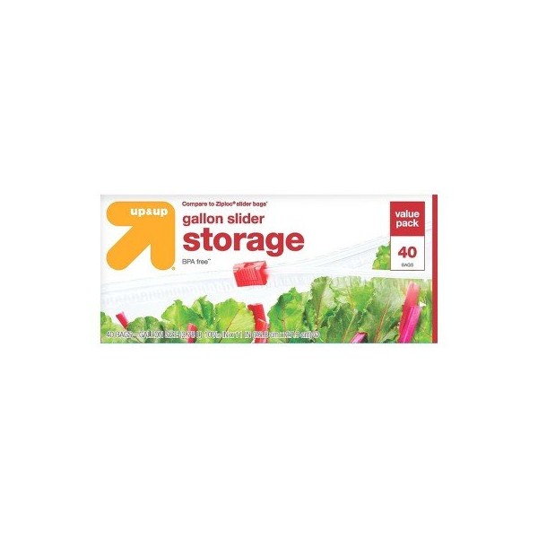 Slider Gallon Storage Bags - 40ct - up&up153 (Compare to