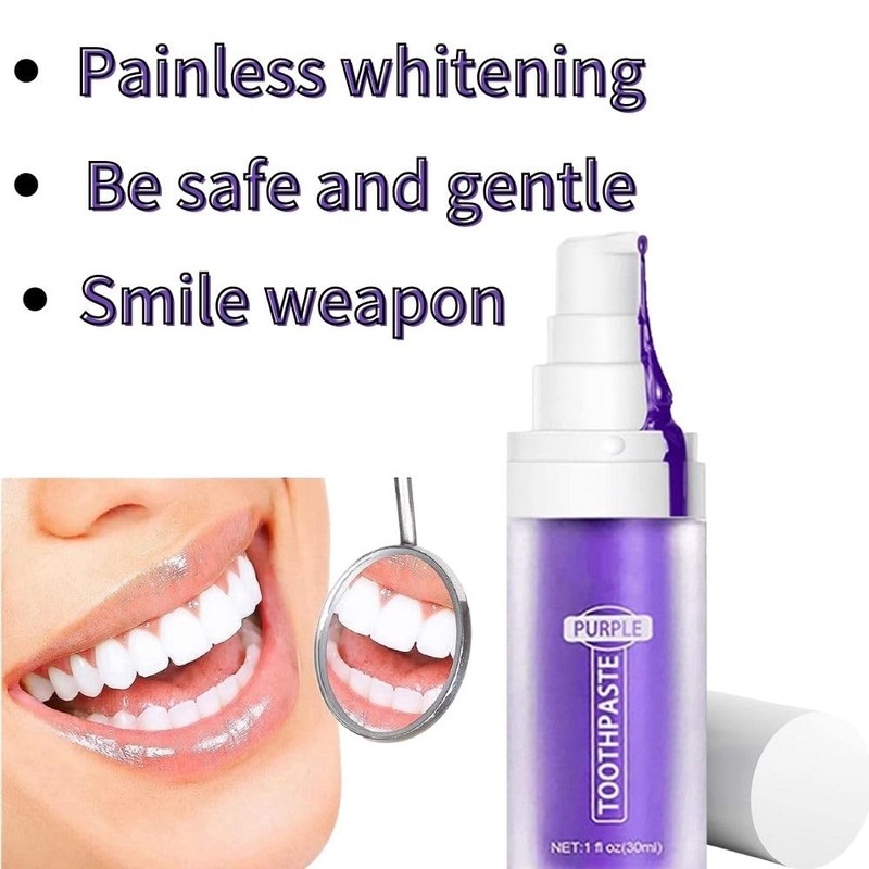 Purple Toothpaste for Teeth Whitening,Purple Toothpaste, Purple Whitening Toothpaste, Purple