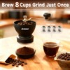 Manual Coffee Grinder 48 Adjustable Settings, 80g Large Capacity, Conical