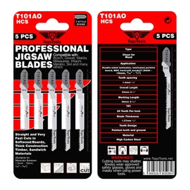 30 x TopsTools JSTTK6A T101B T101BR T101D T101AO T111C T144D Mixed Jigsaw Blades Compatible with Bosch, Dewalt, Makita, Milwaukee and many more