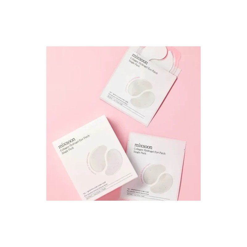 Mixsoon Parches Ojos Collagen Hydrogel Eye Patch 5 Pares