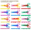 UCEC Craft Scissors Decorative Edge 12 Pack Crafting Scissors 5