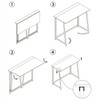 4NM 31.5" Small Desk No-Assembly Folding Computer Desk Home Office