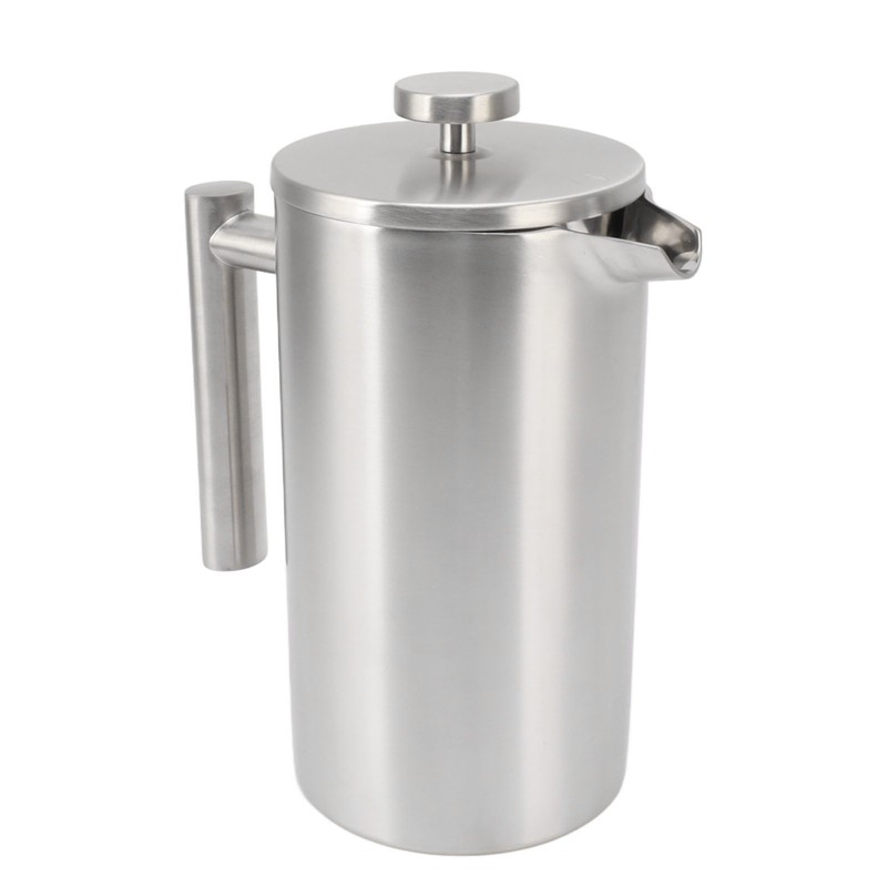 French Press Coffee Maker Dishwasher Safe Double Wall Insulated Rust