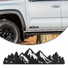 Zhizhong 10 Inch Snow Mountain Tree Emblem, Trunk Tailgate Mountains