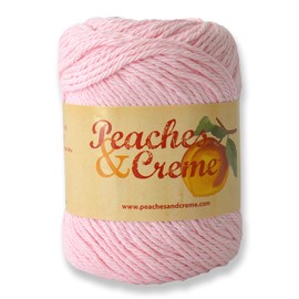 Peaches & Creme (Cream) Cotton Yarn Pastel Pink 2.5 oz. Color 11421