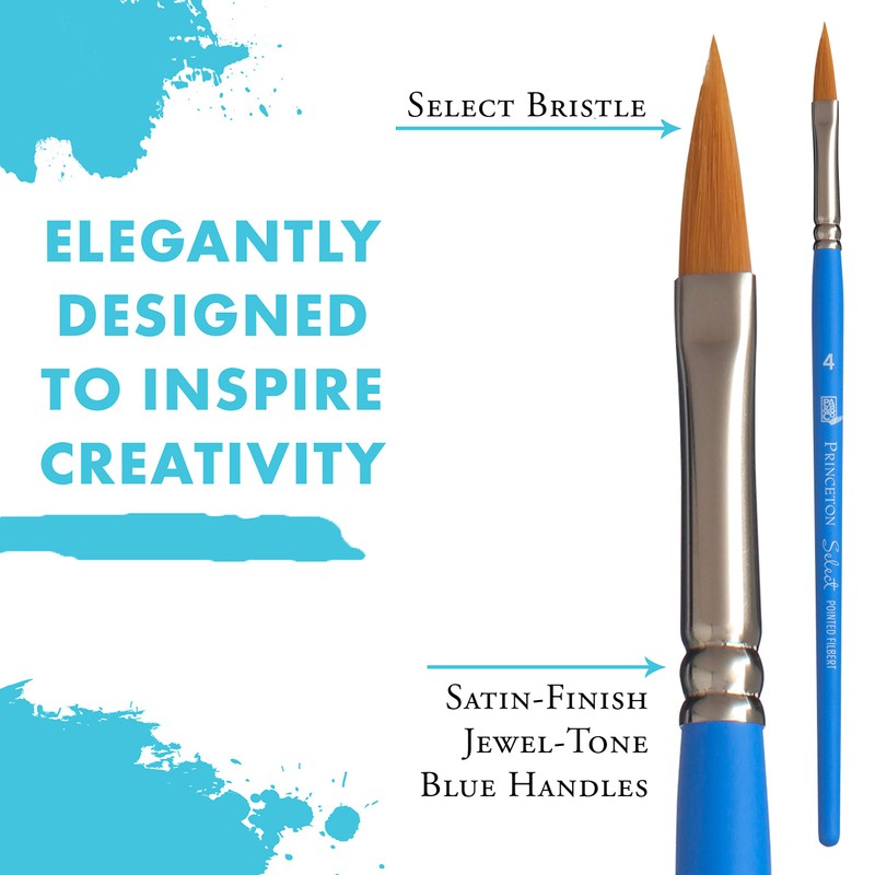 Princeton Select Artiste Paintbrush, Size 4, Blue