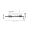 sourcing map 5pcs Carbon Steel Lock Bolt Spring Loaded Pin