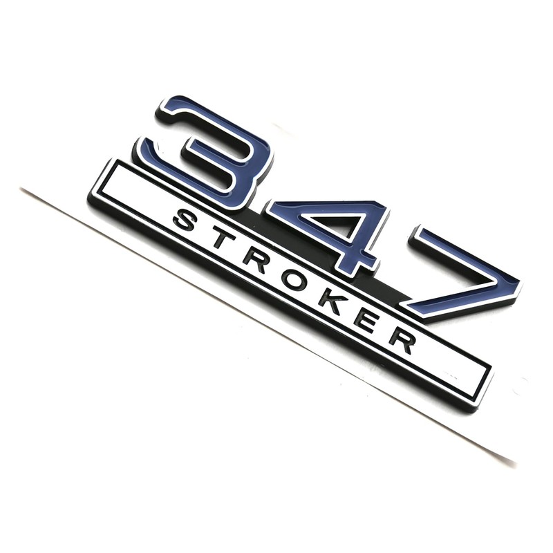 2pcs 347 Liter 5.7 Stroker Engine Emblems Badge 3D Decals
