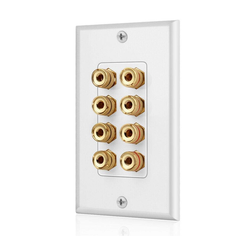 8 Posts Speaker Wall Plate Home Theater Wall Plate Audio