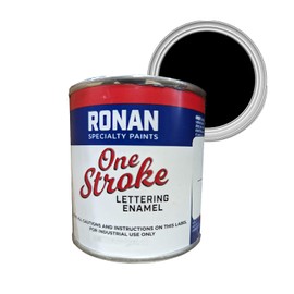Ronan One-Stroke Lettering Enamel (Black, 1/2 Pint)