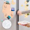 72 Pcs Square Glass Magnetic with Adhesive Backing Set,Clear DIY