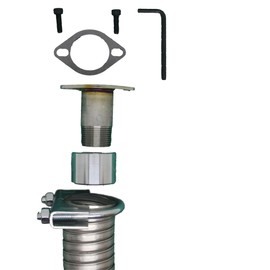 GenExhaust for WGen11500TFc Generator 1.5 Galvanized Steel tubing Exhaust Extension 1 Feet Long