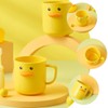 OSALADI 2pcs Cute Duck Toothbrush Cups for Plastic Brushing and