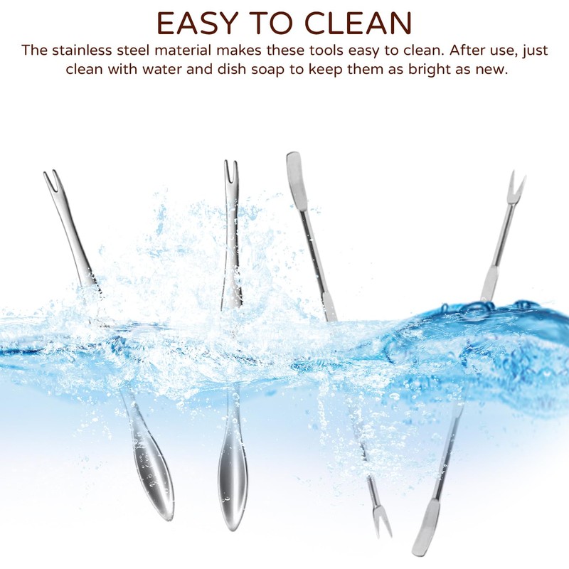 6 Piece Seafood Tools, Stainless Steel Cutlery, Multifunctional Seafood Tools,