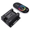 RGB LED Touch Remote Controller RF Wireless 6 Keys Circular