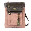 CHALA GEMINI Crossbody Canvas Gift Messenger Bag Dusty Rose -