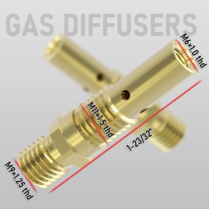 YESWELDER MIG Welding Gun Kit, .035" Tip-Nozzle-Diffuser for Lincoln Magnum