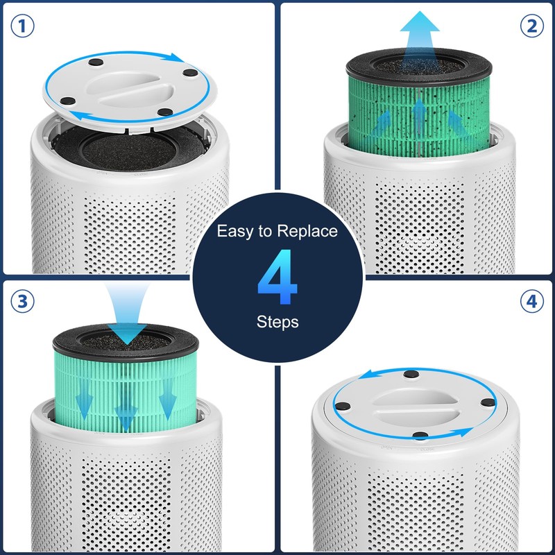 Tailulu D10 Replacement Filter,Air Purifier Filter for Tailulu D10 Air