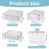 3pcs Soap Tin, 180 ml/150 ml, Aluminum, with 3 Soap