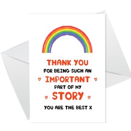 RED OCEAN Thank You Card Part Of My Story Card Teacher Thank You Card For Him Her Best Friend Mentor Friend End Of School Nursery Card