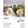Avery® Printable Labels With Sure Feed®, 22562, Round, 2.5" Diameter,