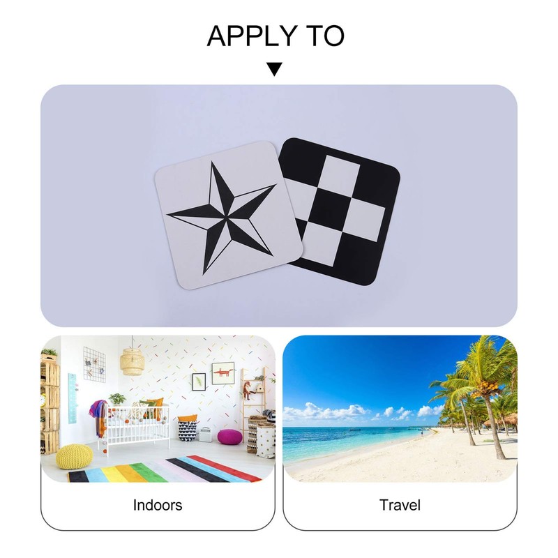 TOYANDONA High Contrast Baby Flash Newborn Black White Visual Stimulation