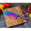 WELLSTAR Rainbow Meat Cleaver, 7 inch Iridescent Chinese Meat Vegetable