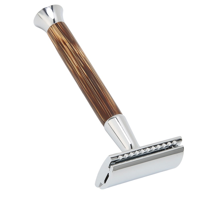 Safety Shaver Professional Double Edge Razor with Heavy Duty Long