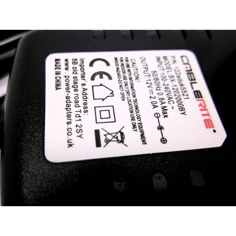 WD My Book Essentials 1TB 12v replacement power supply