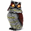 Solar Owl Garden Statue for Outdoor Décor – Plastic Rotating