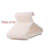ALAYSTAR Pack of 40 Nursery Plastic White Hangers – Extra