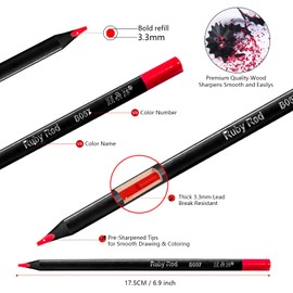 H & B 72-Color Colored Pencils Set, Sketching Pencils, Coloring pencilsfor adults, Shading Blend, Soft Core Pre-sharpened Pencils, Suitable for Artists, Beginners, Gifts