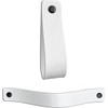 Brute Strength - Leather Drawer Pulls - White - 4