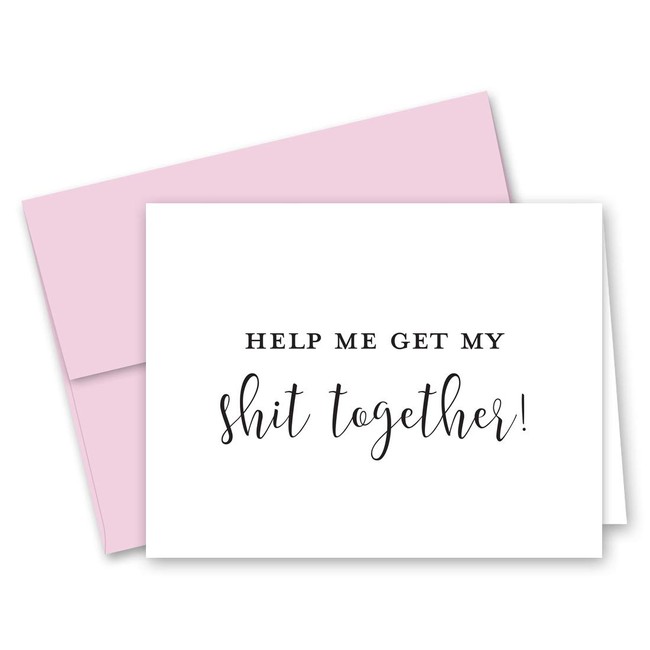 Help Me Get My Shit Together Bridesmaid Proposal Cards - 8 Will You Be My Bridesmaid Cards and 2 Maid of Honor Cards